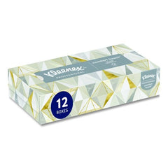KIMBERLY-CLARK Kimberly-Clark KCC03076 Kleenex Professional Facial Tissue for Business Flat Box 125/Box 12/Carton