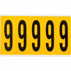 BRADY Brady 1560-9 Number Label 3.875 in (5/Pack)