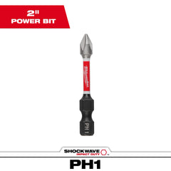 MILWAUKEE Milwaukee 48-32-4461 SHOCKWAVE Phillips Power Impact Screwdriver Bit #1 2 In.