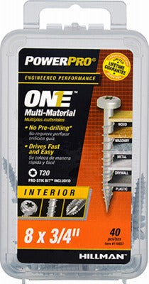 HILLMAN Hillman Fasteners 116937 Pan Head Star Drive Screw 40 Pack