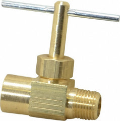PARKER Parker NV108P-2 Straight Needle Valve 1/8 in Nptf Brass