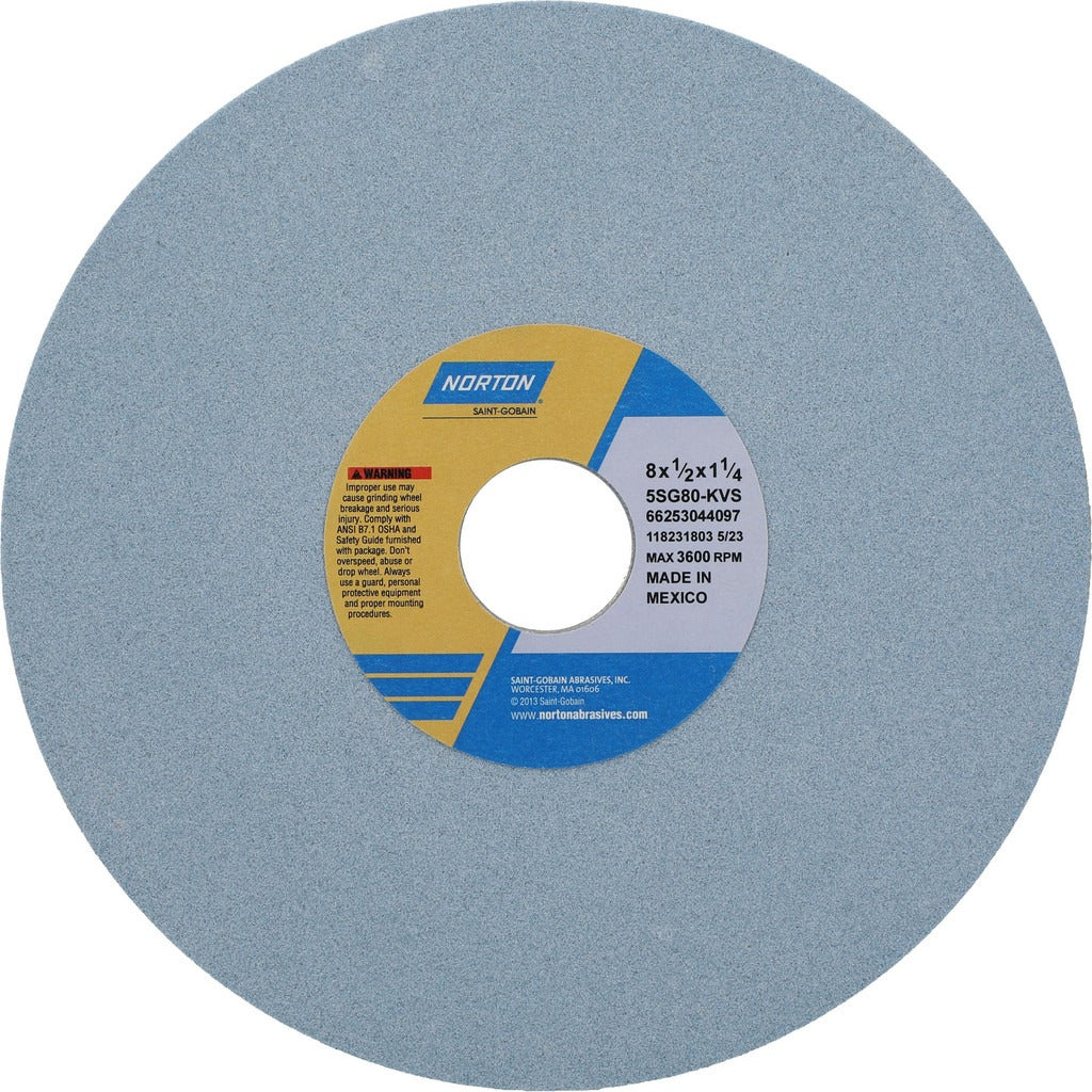 NORTON Norton 66253044097 Surface Grinding Wheel 8in 80 Grit