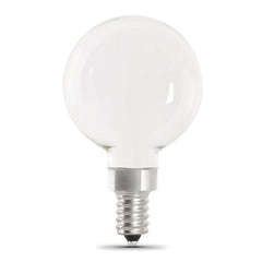 FEIT ELECTRIC Feit Electric BPG1640W927CAFIL2 G16.5 Globe Dimmable Filament LED Bulb 40-Watt Equivalent (2-Pack) BPG1640W927CAFIL2