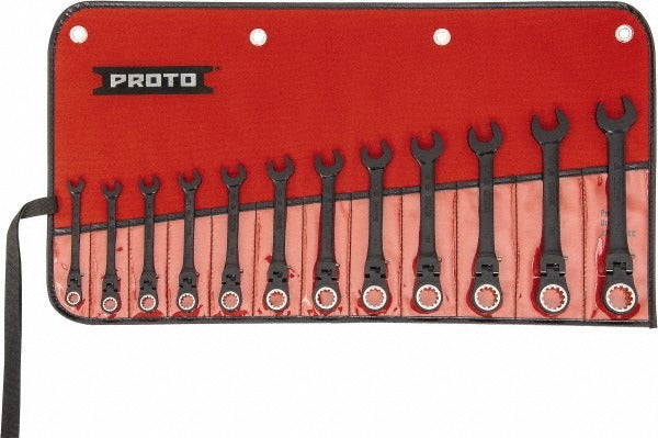 PROTO Proto JSCVMF-12S Ratcheting Flex-head Spline Wrench Set