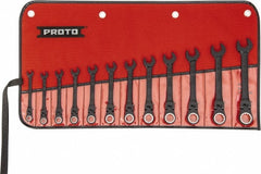 PROTO Proto JSCVMF-12S Ratcheting Flex-head Spline Wrench Set
