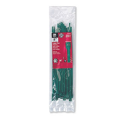 GARDNER BENDER Ecm Industries Llc 45-308G Green Cable Tie 8 in 20 Pack