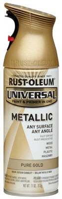 RUST-OLEUM Rust-oleum 245221 Metallic Spray Paint Pure Gold 12 Oz
