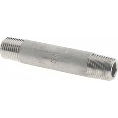 MERIT BRASS Merit Brass 6502-200 Ss Pipe Nipple 1/8 in Sch 80 316 316L