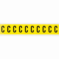 BRADY Brady 3430-C Letter Label 1 in (10/Pack)