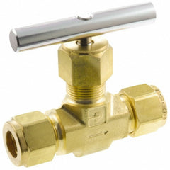 PARKER Parker 8Z-V8LN-B Straight Needle Valve 1/2 in Compression
