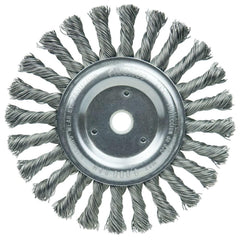 WEILER Weiler 08565 Knotted Wheel Brush 6 Inch Carbon Steel