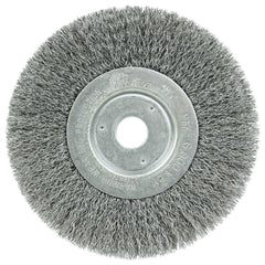 WEILER Weiler 01068 6 Inch Crimped Wheel Brush Carbon Steel