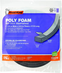 FROST KING Frost King L347 Self-Adhesive Open Cell Tape 17 ft (3/8 in W x 1/4 in T)