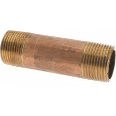 MERIT BRASS Merit Brass 2016-400BSPT Brass Pipe Nipple 1 in Bspt