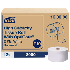 TORK Tork TRK160090 Bath Tissue Roll w/ OptiCore 2-Ply 3.80 in x 583.30 ft 12/Carton