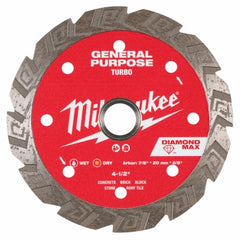 MILWAUKEE Milwaukee 49-93-9104 Diamond Turbo Blade 4.5 in 5-pack