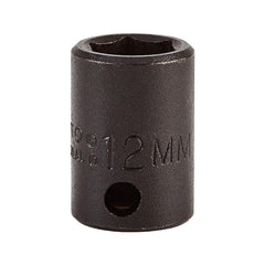 PROTO Proto J7212M Impact Socket 3/8 in Drive 12mm 6-point