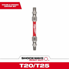 MILWAUKEE Milwaukee 48-32-4313 Shockwave T20 T25 Double Ended Torx Bit 3 Pack