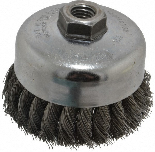 WEILER Weiler 94698 Knotted Cup Brush 4 in Steel Wire