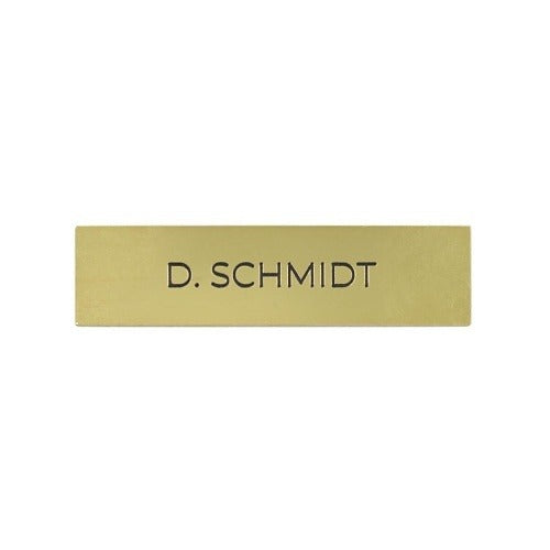 DOORBIRD Doorbird 423862999 Engraved Polished Brass Nameplate