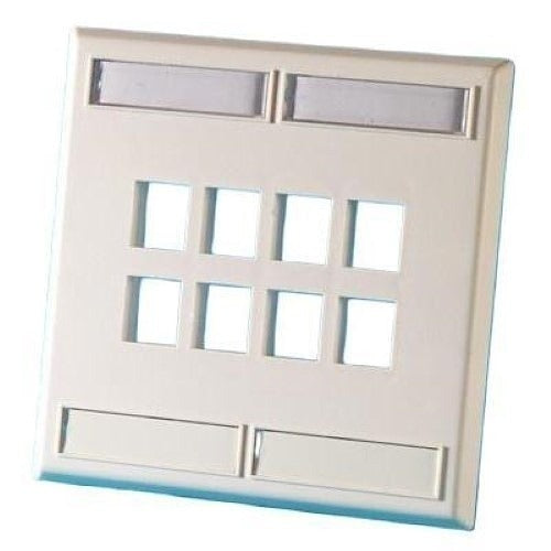 ORTRONICS Ortronics KSFP8-13 Keystone Faceplate 8-port 2-gang