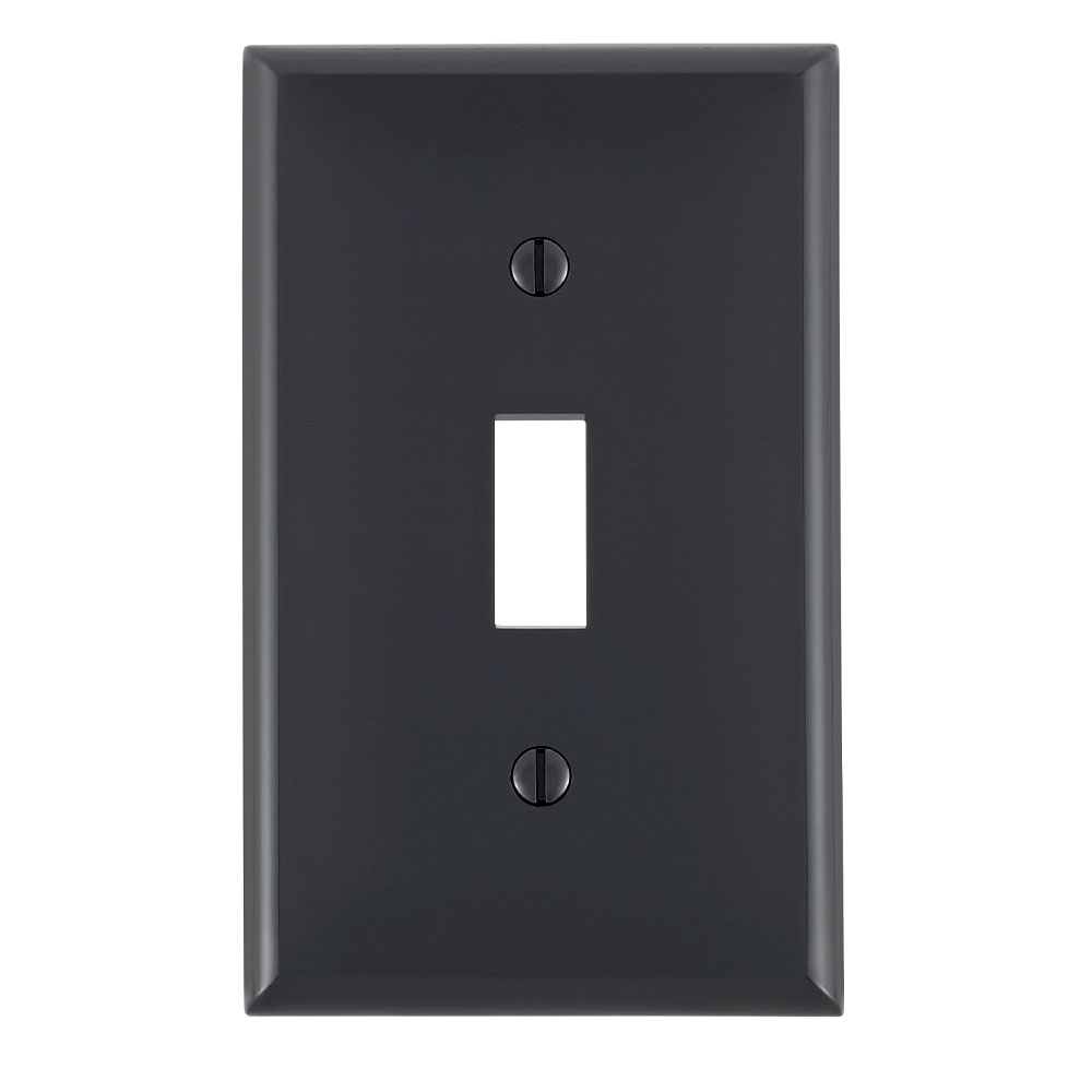 LEVITON Leviton 80701-E 1-Gang Toggle Device Switch Wallplate Standard Size
