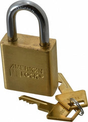 AMERICAN LOCK American Lock A5560 Padlock Steel Brass 5/16 Inch Shackle