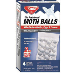 ENOZ Enoz E62.12 Old Fashioned Moth Balls 32 oz (4 x 8 oz Packets)