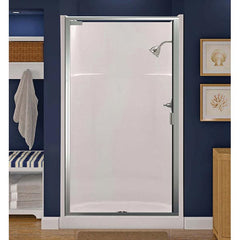 Aquatic 1363C-BO Everyday 1-Piece Shower Stall Without Seat 36 in L x 36 in W x 72 in H Gel-Coated/Bone