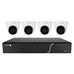 SPECO Speco ZIP44T2 4-channel Nvr Kit 2TB 4 Turret Cameras