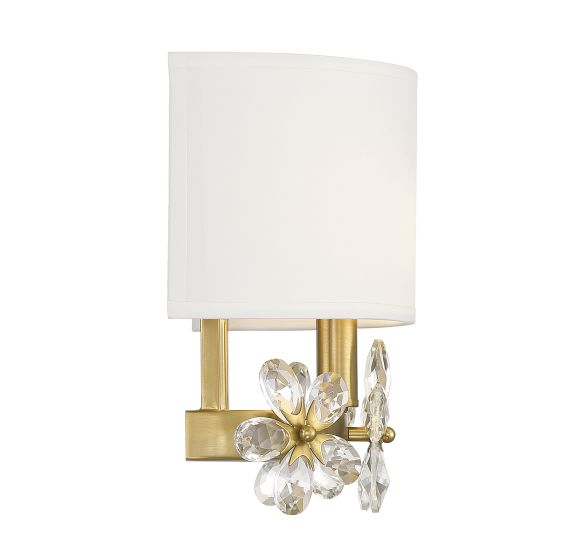 SAVOY HOUSE Savoy House 9-4364-1-322 Dahlia 1-Light Wall Sconce 60W 9.25 inch height