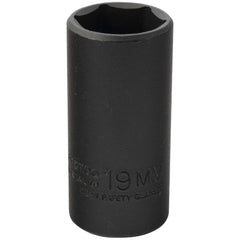 PROTO Proto J7019MHT Impact Socket 3/8 in Drive 19mm 6-pt