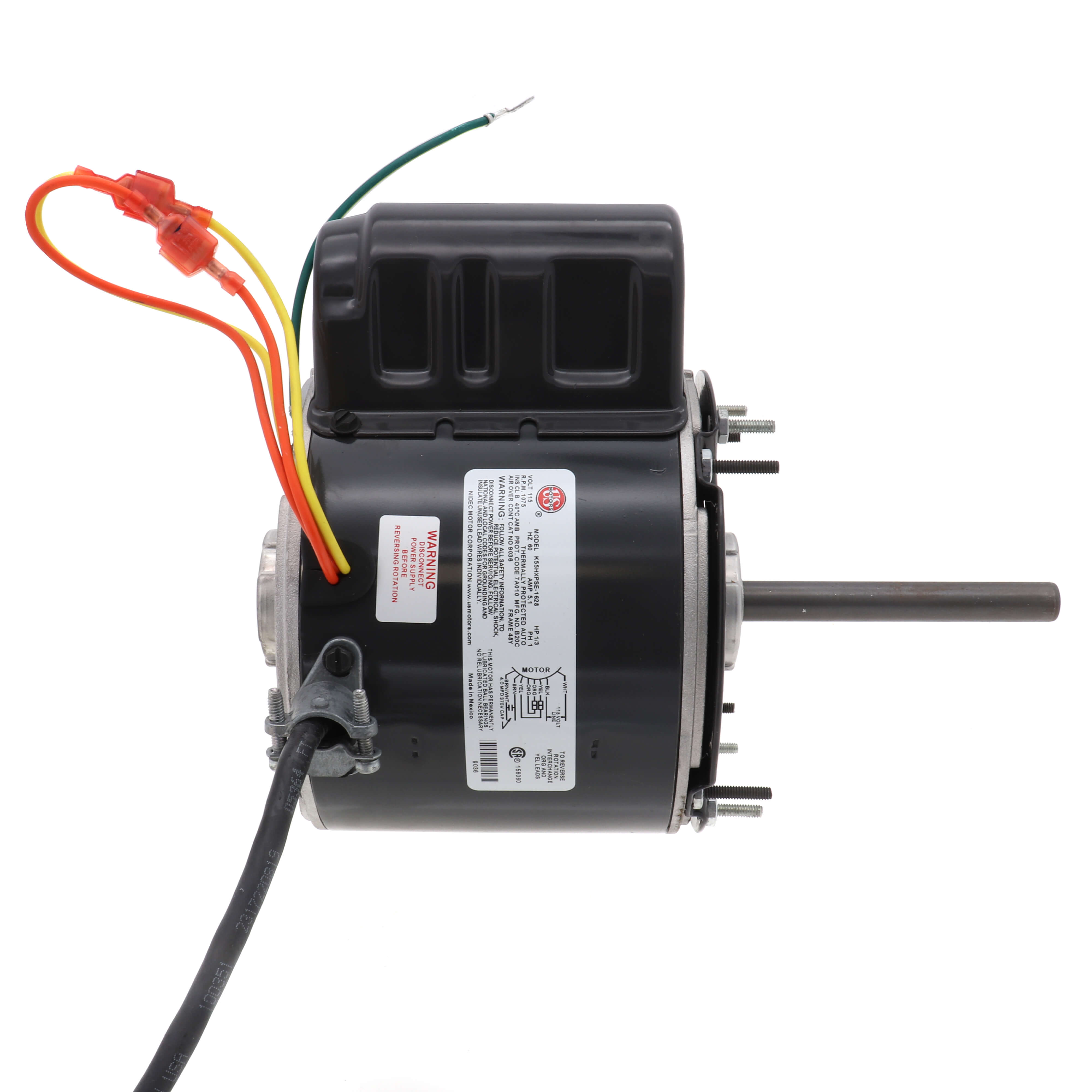 US MOTORS US Motors 9036 PSC TEAO Unit Heater Fan Motor 115V 1/3 HP 1075 RPM