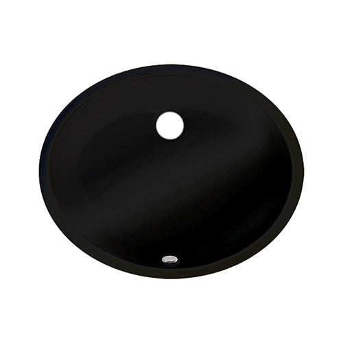 DAKOTA Dakota Plumbing Products US-1613BK Undermount Oval Sink Black