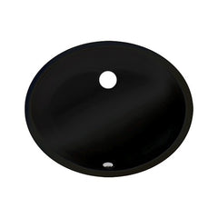 DAKOTA Dakota Plumbing Products US-1613BK Undermount Oval Sink Black