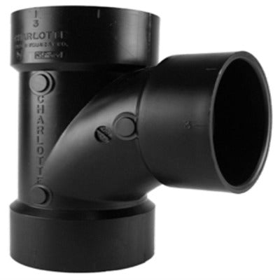 CHARLOTTE PIPE Charlotte Pipe Abs 00400 1000HA 3 Inch Abs Dwv Sanitary Tee