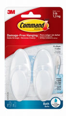 3M 3M Company BATH18-ES Medium Bath Hook 2 Pack