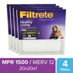 3M 3M 7100203214 Pleated Air Filter 20x20x1 Merv 12