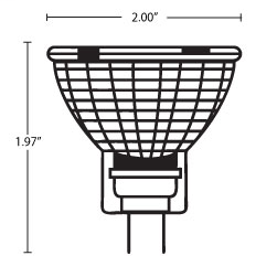 HALCO LIGHTING Halco Lighting Technologies 107125 HALCO 50W MR16EXN L SC FL LNS G 12V GU5.3 PRSM