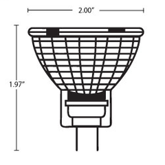 Halco Lighting Technologies 107125 HALCO 50W MR16EXN L SC FL LNS G 12V GU5.3 PRSM