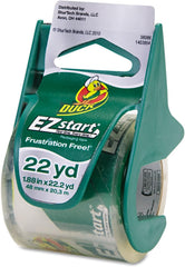 DUCK Duck DUC07307 Ez Start Carton Sealing Tape/Dispenser 1.88-Inch x 22.2 Yds (1.5-Inch Core)
