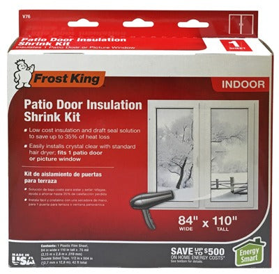 FROST KING Thermwell V76H Shrink Window Insulation Kit 84x110 in