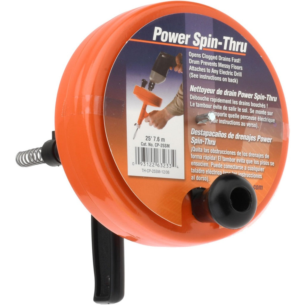 GENERAL WIRE SPRING General Pipe Cleaners H-C-25SM Handheld Drain Cleaner 25 Ft