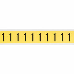 BRADY Brady 3430-1 1 in Vinyl Number Label (Card of 10)