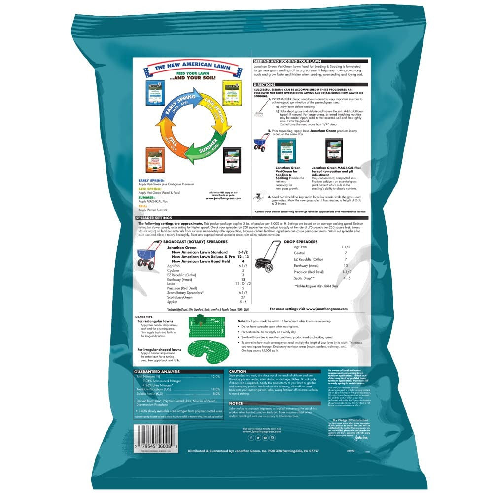 JONATHAN GREEN Jonathan Green 16008 Veri-Green Starter Fertilizer 12-18-8 (45 lb / 15,000 sq ft) 16008