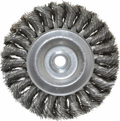 WEILER Weiler 94632 Knotted Wire Wheel Brush 4 Inch Carbon Steel