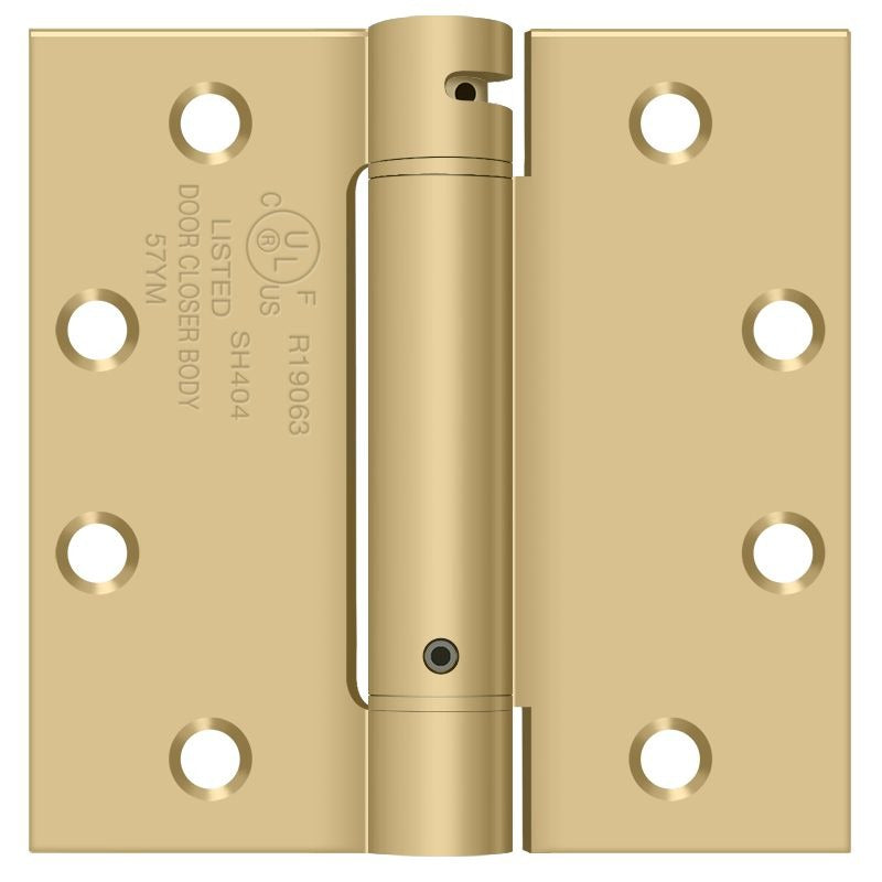 DELTANA Deltana DSH45U4 Spring Hinge 4.5x4.5 in Satin Brass
