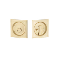 EMTEK Emtek EETPDSQU63SB Square Pocket Door Privacy Lock