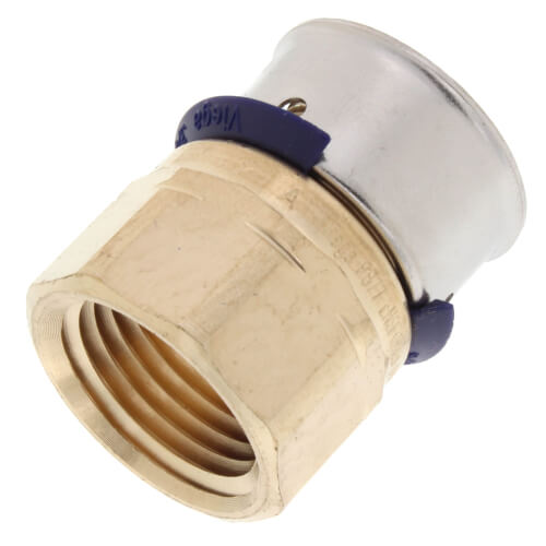 VIEGA Viega 91541 PureFlow Zero Lead Bronze PEX Press Adapter Straight Female 3/4 inch x 1/2 inch