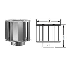 DURAVENT Duravent 12BVVT B-Vent High Wind Cap 12 inch